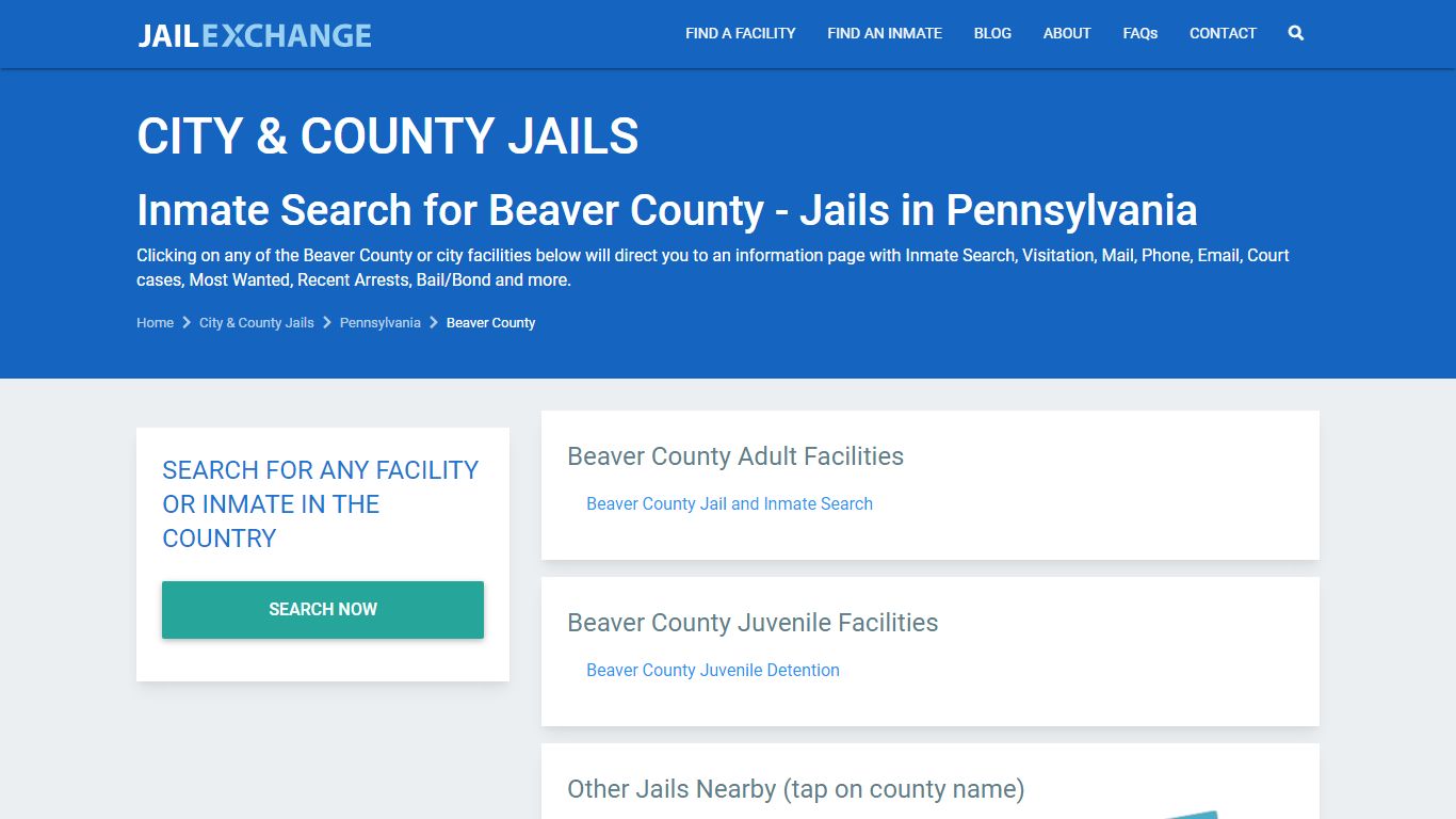 Beaver County Jail List | Jail Inmate Search | Most Wanted